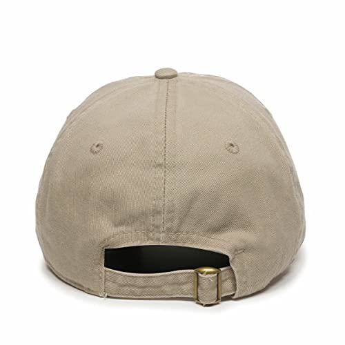 DSGN By DNA Say Mashallah Embroidered Hat Islamic Muslim Faith Inspired Cotton Baseball Cap Adjustable Dad Hat for Men&Women - color: Khaki