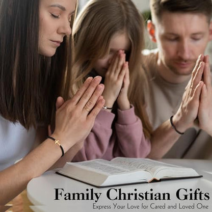 Christian Gifts Cross Bracelet for Men Easter Baptism Religious Gifts for Women Handmade Braided Bracelets Inspirational Confirmation Gifts for Teenage Girl Boys Jewelry - color: Silver, style: ISAIAH 41:10