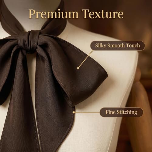 Unisex Renaissance Accessory Set with Scarf, Frilled Cravat, and Detachable Collar - color: Coffee