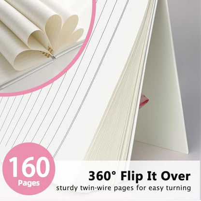 Pink Bow Christian Notebook Journal Gifts for Women Teen Girls - color: John 3:16