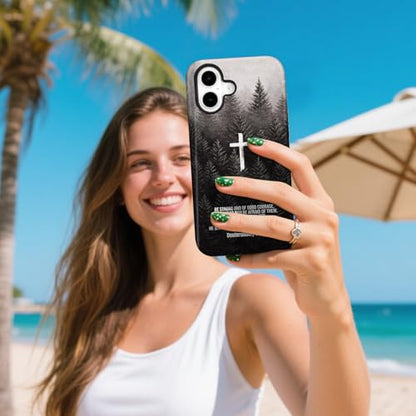 Magnetic for iPhone 16 Case Christian Cross Phone Case, Bible - color: Deuteronomy Christian, size: iPhone 16
