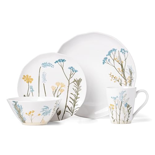 Lenox Wildflowers Stoneware 16-Piece Dinnerware Set for 4 - style: Casual