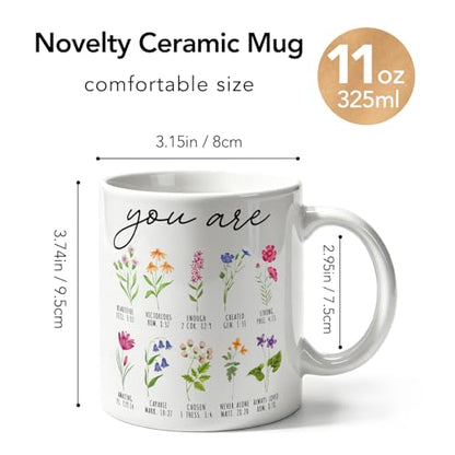Fall You Are Inspirational Christian Coffee Mug Gifts for Mom, Bible Verse Religious Gifts for Women Sisters Daughter, Baptism Birthday Gift for Church Friend