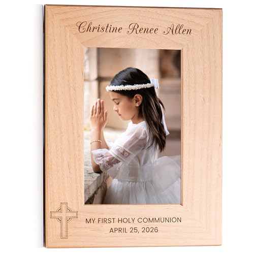 Lifetime Creations First Communion Frame 4x6, Confirmation Boys Gift - color: Custom - Option B, size: 4" x 6" Portrait