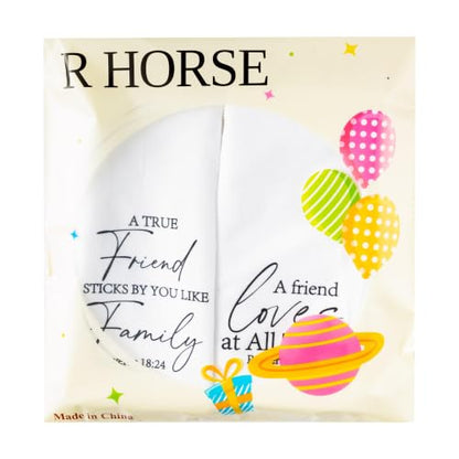 R HORSE 5 Pack Christian Friendship Kitchen Dish Towels - color: Christian Friend