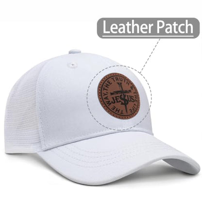 Christian Hats for Men Women Religious Gifts - color: Jesus- White