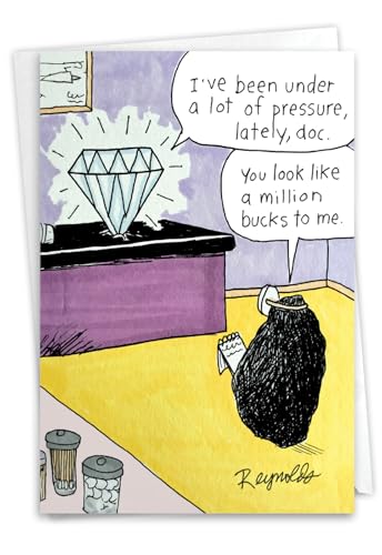 NobleWorks Funny Get Well Greeting Card Under Pressure Doctor C11076GWG - style: Under Pressure