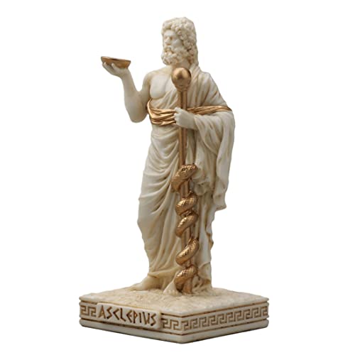 Veronese Design Asclepius Greek God of Medicine Resin Figurine - color: Multicolor, size: Asclepius