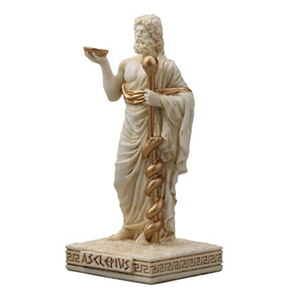 Veronese Design Asclepius Greek God of Medicine Resin Figurine - color: Multicolor, size: Asclepius