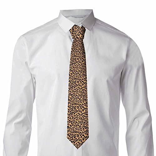 Men's Ties Novelty Tie Necktie for Men Teen Boys Multicolor Tie Party Holiday Thanksgiving Christmas - color: Leopard Skin Print