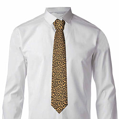 Men's Ties Novelty Tie Necktie for Men Teen Boys Multicolor Tie Party Holiday Thanksgiving Christmas - color: Leopard Skin Print