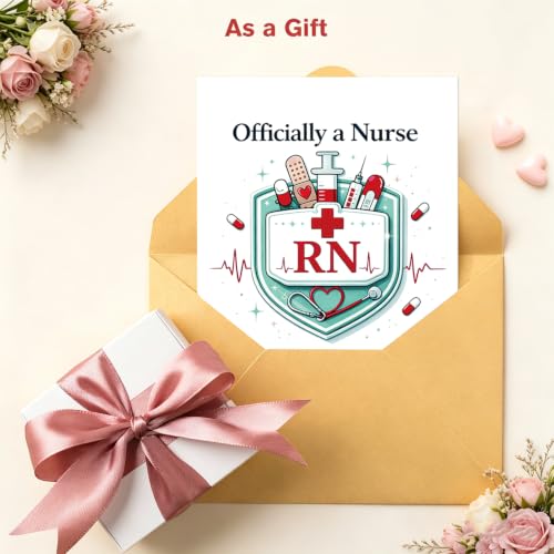 Nurse Graduation Card Gift, Nursing School Graduation Card Gift, Qualified Nurse Card, RN Card Gift, Nurse Gifts - color: WZ-01