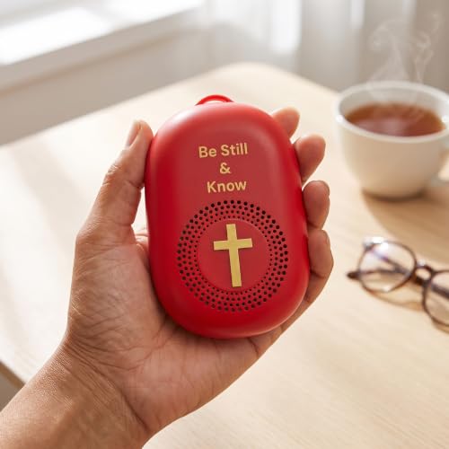 Upgraded KJV Audio Bible Player, 1189 Separate Tracks, Mood Bible, Portable Talking Electronic Bible with MicroSD, King James Version New & Old Testament, Gifts for Seniors, White - color: White