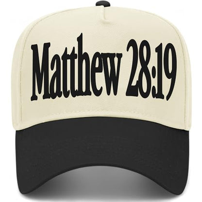 Matthew 28:19 Hat - color: Black/Natural