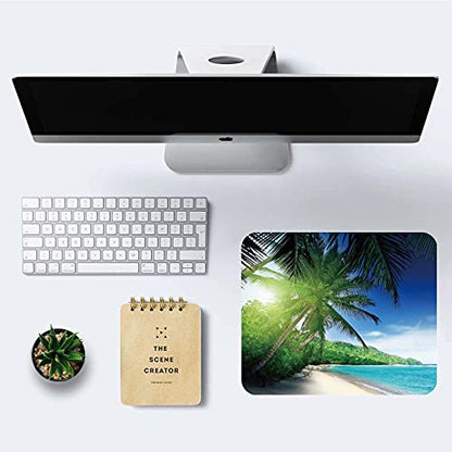 Beach in Sunset Mouse Pad,Non-Slip Rubber Base Wireless Gaming MousePads for Computers Laptop Office,Cute Mouse Pads with Designs for Women - color: S132