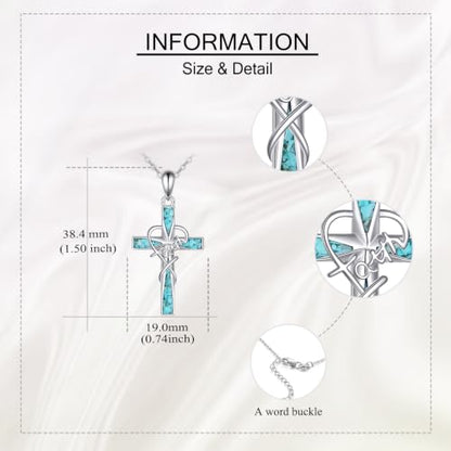 Cross Necklace Origami/Wooden/Caravaca/Faith Pendant Necklace Christian Religious Catholic Cross Jewelry Gift for Women Men - color: Faith Cross