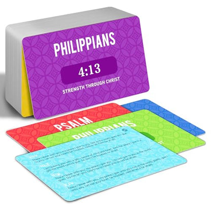 Pacify Bible Memory Verse Cards, 56 Weekly Scripture Flash Cards