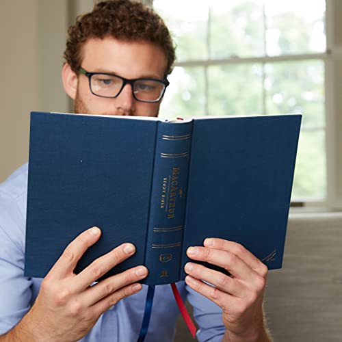 NKJV, MacArthur Study Bible, Blue Cloth over Board, Comfort Print: Unleashing God's Truth One Verse at a Time (Holy Bible, New King James Version)
