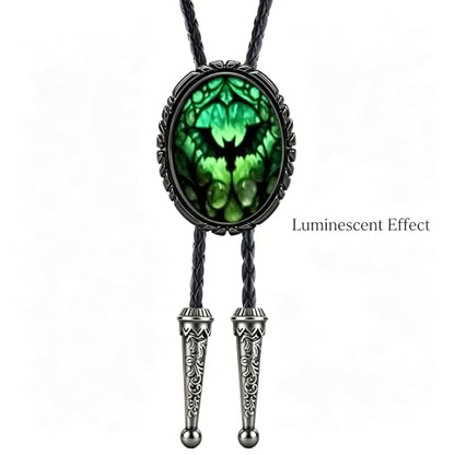 GelConnie Gothic Bolo Tie for Men Women 3D Art Western Cowboy Necktie - color: Bat Bolo Tie