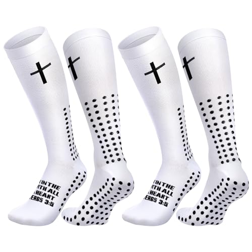 Skicuff 2 Pair Christmas Cross Grip Socks Gifts for Men - style: Modern