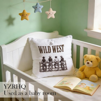 Western Cowboy Pillow Cover 18x18 Double-Sided - color: Color-9