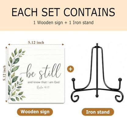 Be Still and Know That I Am God Wood Sign 5.1" Christian Decor(030 - color: Be still1