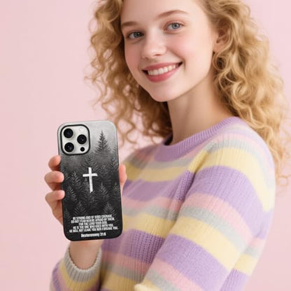Magnetic for iPhone 12/12P Case Christian Cross Phone Case, Bible - color: Deuteronomy Christian, size: iPhone 12/12P