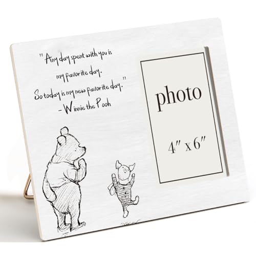 Pooh Bear Picture Frame, Romantic Pooh Gifts for Him Her - color: Favorite Day