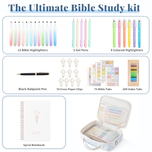 Personalized Initial Bible Cover Case for Women Bible Bag w/Study Supplies - color: Spliced Flower, size: Spliced Flower-Bible