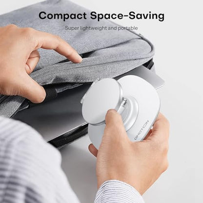 OMOTON MS04 [360° Rotating] Adjustable Magnetic Phone Stand for Desk, White - color: White