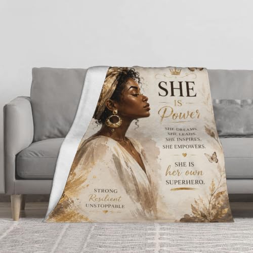 jerkboo African American Throw Blanket Gift 60"x80" - color: African American, size: 80"x60"