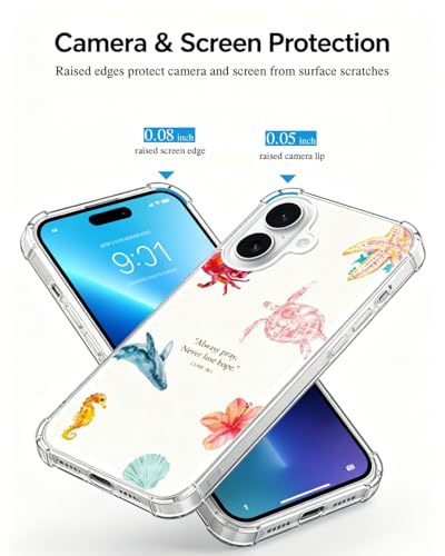 Summer Bible Verse Phone Case Compatible with iPhone 17, Tropical Christian Phone Cover for iPhone 17 - color: Tropical Christian