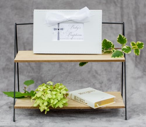 The Grandparent Gift Co. Growing in Faith Keepsake Photo Album, Baby Baptism - color: Baby Baptism