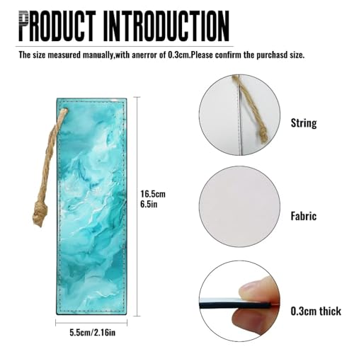 PU Blue Marble Bible Cover for Women Girls- Blue Bible Case with Leather Bookmark (Set of 1) - Bible Study Supplies for Home, Office,Small - color: Blue Marble, size: Small