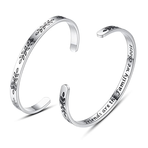 TONY & SANDY Cuff Bracelets for Women Teen Girls Best Friend Sister Mom Daughter Granddaughter Easter Birthday Mother's Day Christmas Stocking Stuffers for Teen Girls Women Jewelry - style: 0 - Friend Gifts - Friends are the family we choose