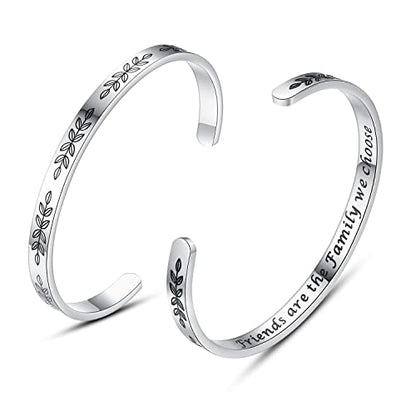 TONY & SANDY Cuff Bracelets for Women Teen Girls Best Friend Sister Mom Daughter Granddaughter Easter Birthday Mother's Day Christmas Stocking Stuffers for Teen Girls Women Jewelry - style: 0 - Friend Gifts - Friends are the family we choose