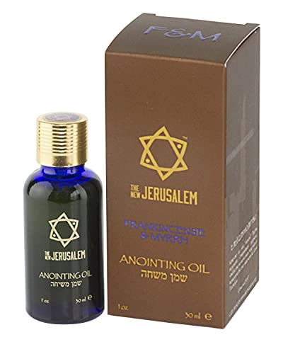 Premium Frankincense & Myrrh Anointing Oil Hand Made in Israel - 100% Natural, Pure EVOO & Essential Oils - Holy Bible Precious Gifts for Religious, Spiritual Use - Temple, Home, Diffuser 1.01 Fl Oz - size: 1.01 Fl Oz (Pack of 1)