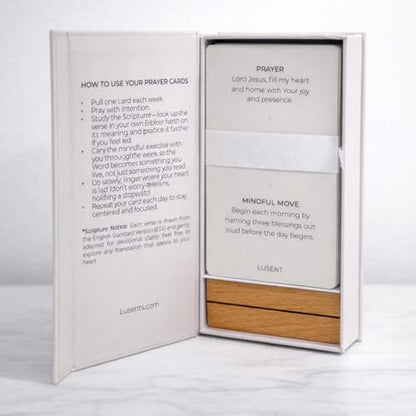 Christian Prayer Cards 52‑Week Devotional Deck | Scripture Affirmation Cards for Women & Men | Daily Bible Verse Inspiration, Faith Cards with Weekly Prayer & Positive Faith Affirmation | Gift for Christian Growth, Encouragement & Spiritual Reflection | C