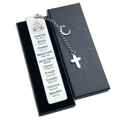 Bible Bookmark for Women Book Lovers Christian Gifts Accessories (Silver-C) - style: SILVER-C