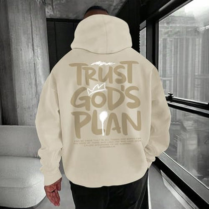 Christian Hoodies for Men Jesus Hoodie Religious God Sweatshirts Faith Bible Verse Sweatshirt Inspirational Pullover - color: Apricot, size: Medium