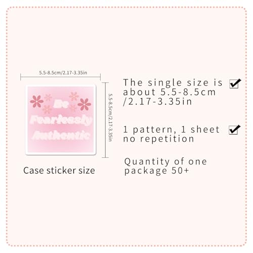 50PCS Pink Motivational Stickers for Girl, Waterproof Inspirational Positive Affirmation Vinyl Decals, Aesthetic Preppy Quote Stickers for Water Bottle, Laptop, Scrapbook, Skateboard, Guitar, Phone - color: Pink Motivational Stickers-1