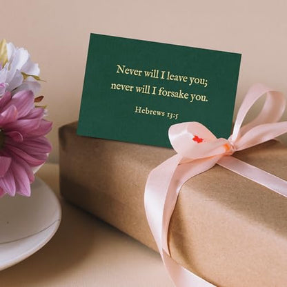 Bible Verse Cards, 60 Scripture Cards with Bible Verses - color: Green