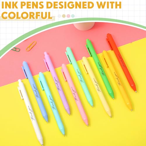 Crtiin 50 Pcs Inspirational Pens Bulk Macarons, Thank You - color: Macarons, size: 1 Count (Pack of 50)