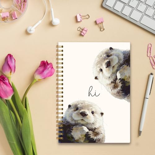 Cute Sea Otter Notebook Journal Gifts for Women Girls Kids School A5 - color: SeaOtter
