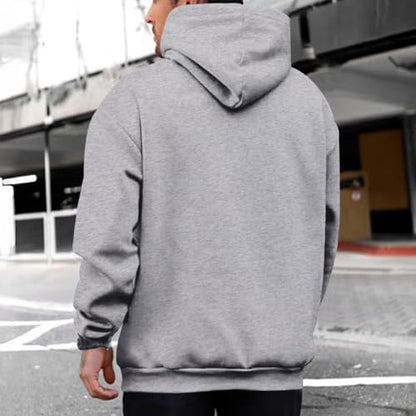 Christian Jesus Hoodies For Men Graphic Yahweh Hoodie Bible Verse God Sweatshirt Religious Faith Cotton Pullover Tops - color: Light Gray, size: XX-Large