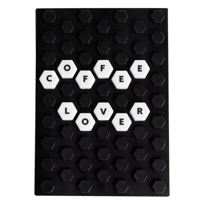 Pearhead Letterboard Composition Notebook, Customizable Silicone Cover Fidget Journal with Letters & Symbols, Lined Pages for Notes, School, Planning & Writing, Black & White - color: Black & White Letterboard Journal