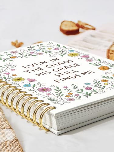 Christian Wildflower Bible Notebook Journal for Women Teen Girl Kid - color: even in the chaos