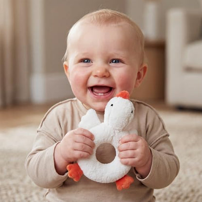 Karenhi White Goose Stuffed Animal Little Stuffed Animal Praying Baptism - color: White