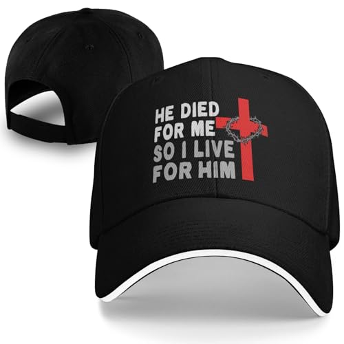 Jesus Hat for Men, Snapback Christian Hats for Women, Outdoor Religious Cap Adjustable Christian Baseball Caps - color: Jesus Christian Faith Cross1