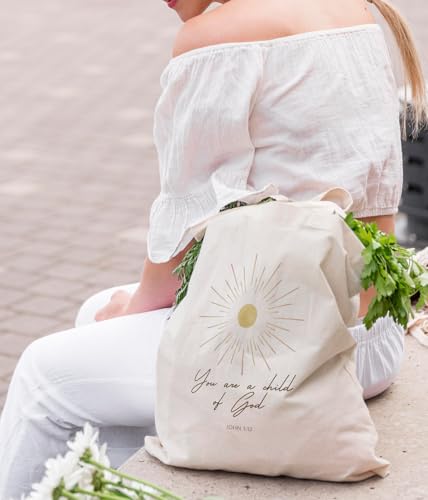 Inspirational Christian Bible Verse Foral Tote Bag for Women - color: Bible1